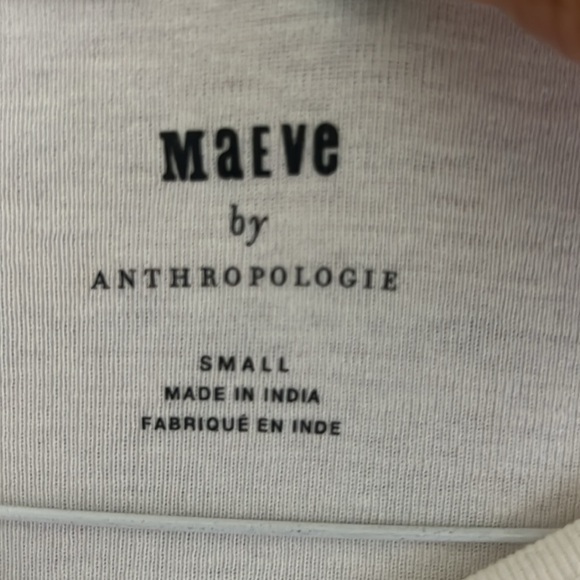 NWT Maeve size small, white cotton top - Picture 2 of 4